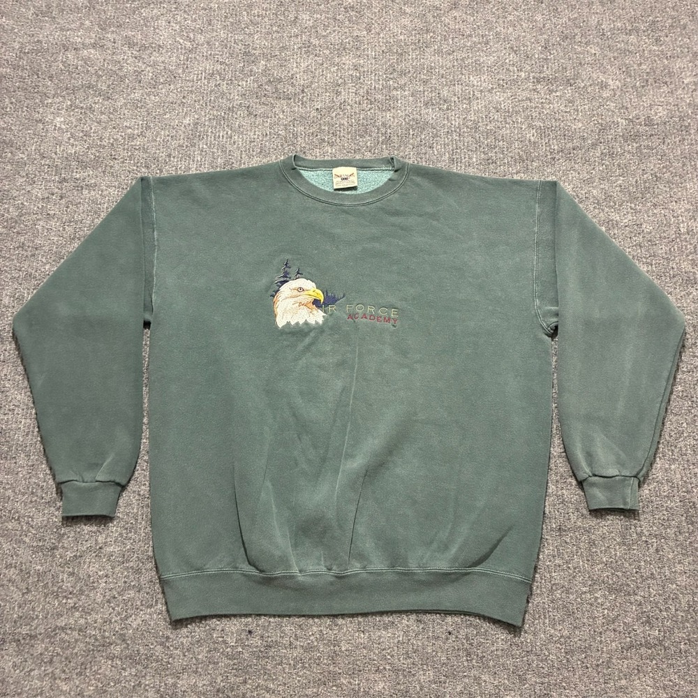 Vintage Oarsman Air Force Academy Sweatshirt Mens Fleece Pullover 52" Chest